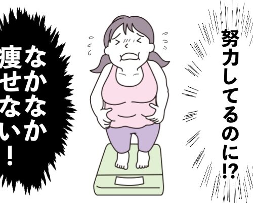 痩せないイメージ