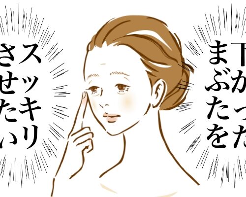 まぶたが下がるイメージ