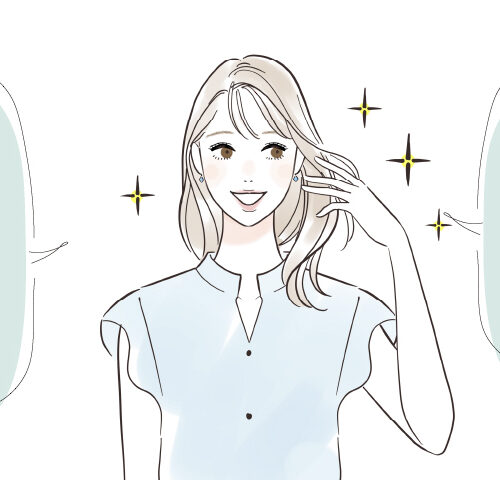 髪が綺麗な女性