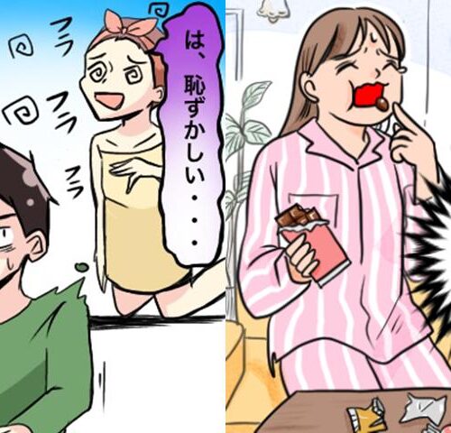 ダイエット失敗談　イラスト