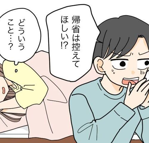 義父母から帰省を控えてほしいと言われた夫