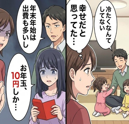 「長女だけお年玉が10円！？」再婚相手の信じられない行動で私が下した決断とは